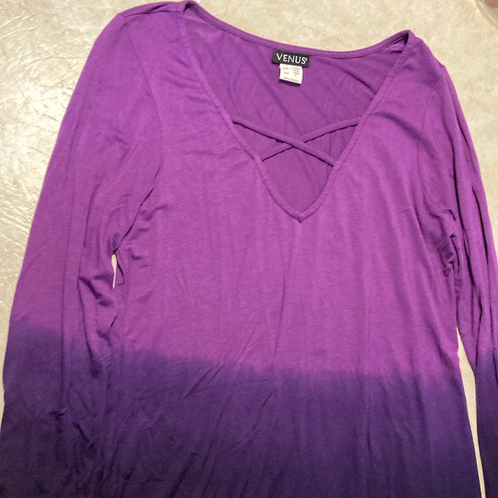 Venus ombré long sleeve top